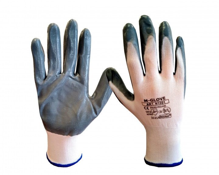 Rękawice ochronne N1001 3121X (12 par) - Rozmiar 9
