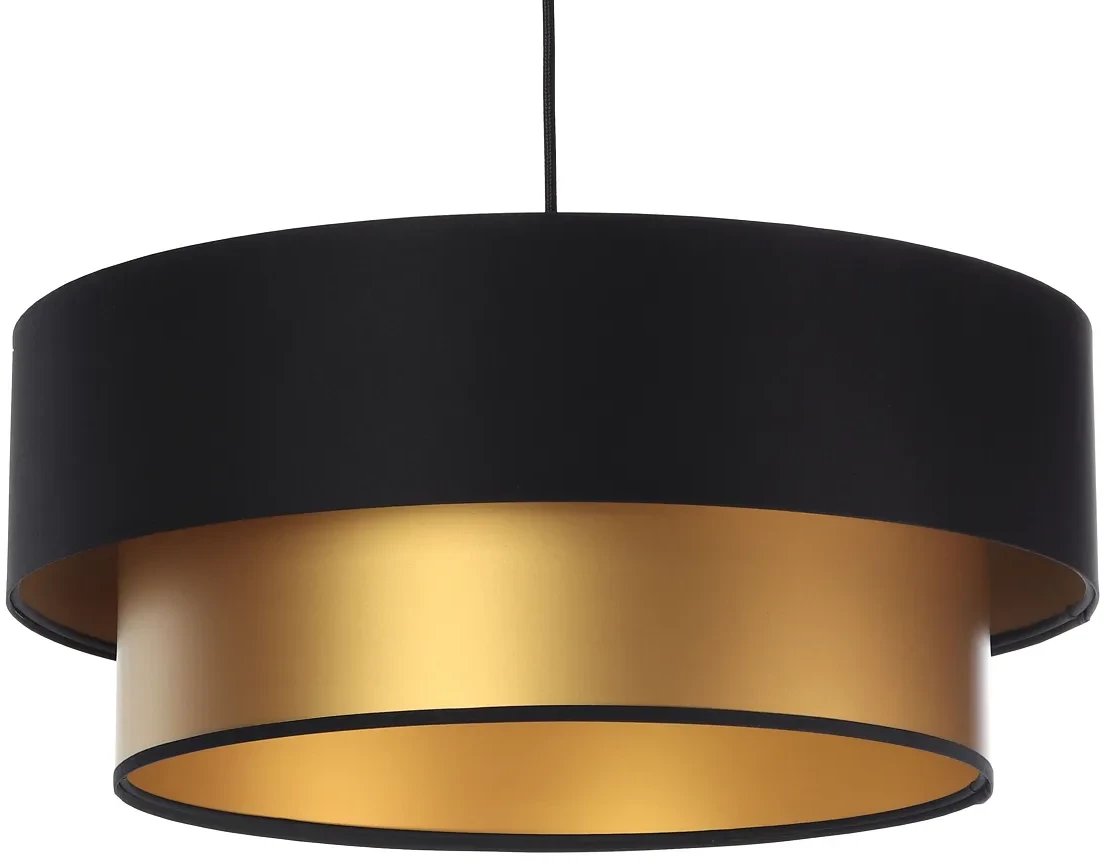 Lampa wisząca DOUBLE BLACK 40 złota/czarna BPS KONCEPT