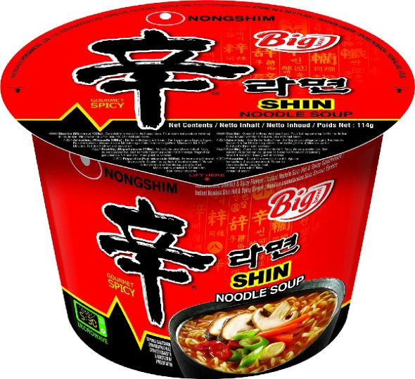 Nongshim Zupa Ramen duża micha 114g b. ostra uniwersalny