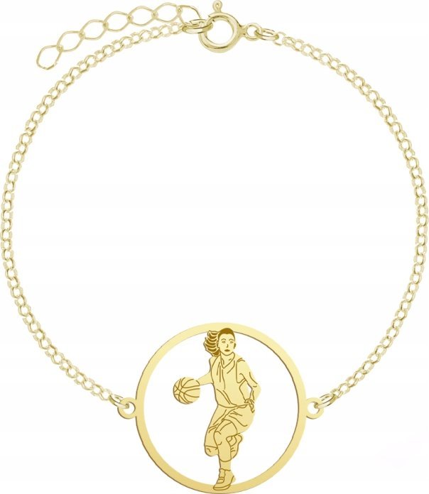 Radziszewska Jewellery Pozłacana Bransoletka Koszykarka GRAWER GRATIS