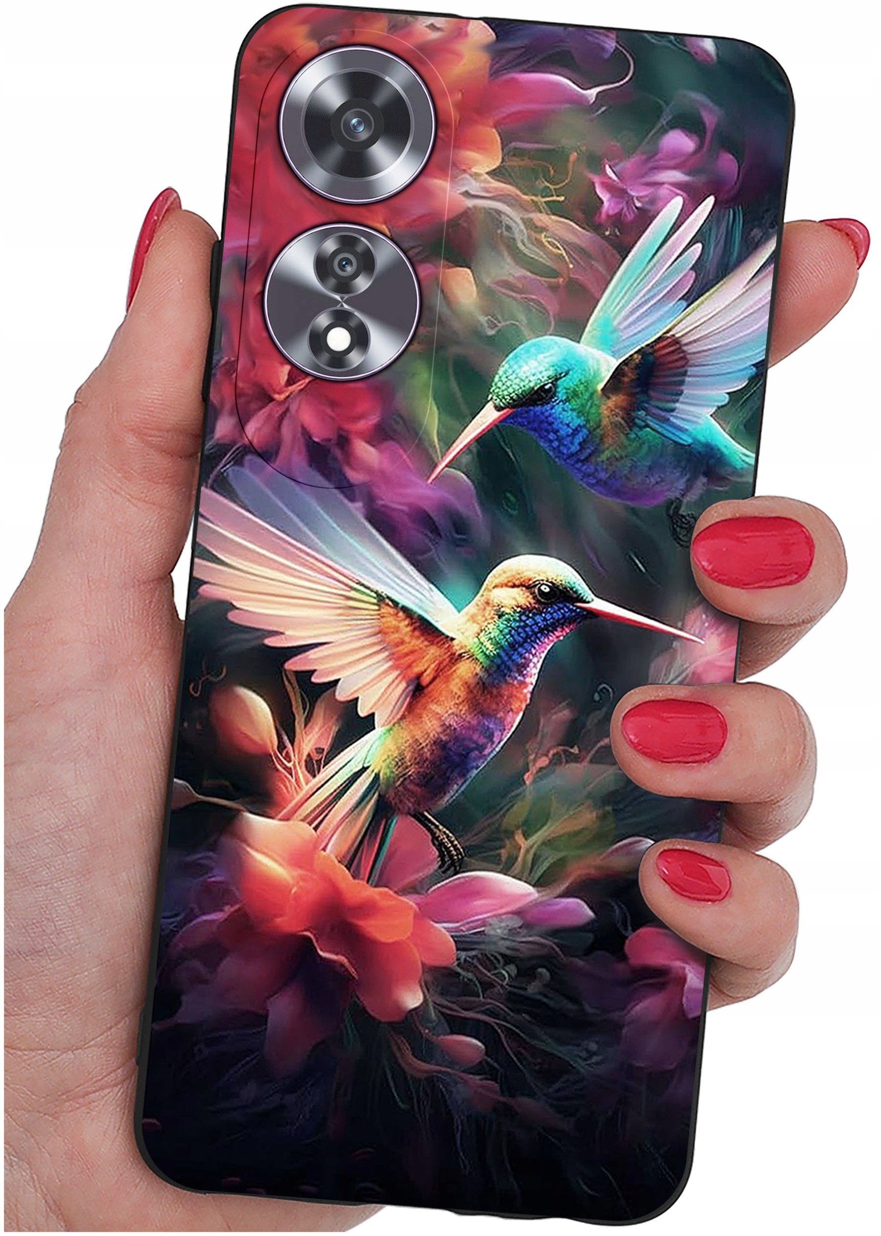 Etui do Oppo A60 4G WZORY |SILIKONOWE MATT CASE + SZKŁO 9H