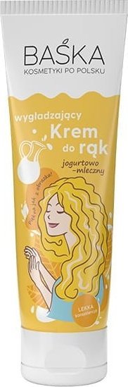 Solverx BAŚKA Krem do rąk wygładzający jogurtowo-mleczny 100 ml