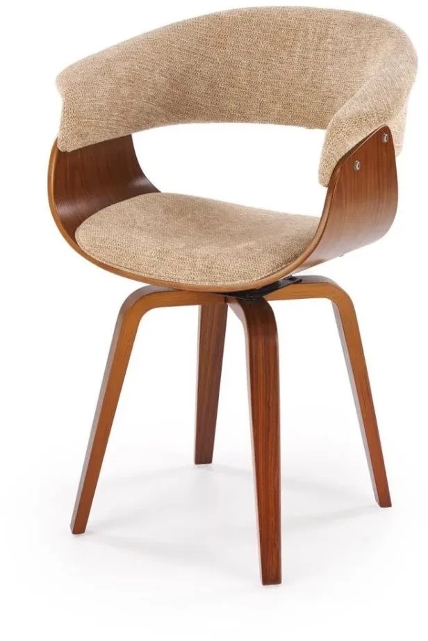 Krzesło K545 beżowe/orzech HALMAR