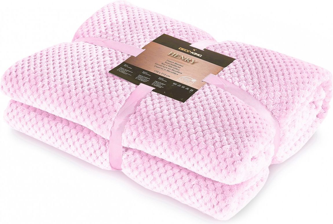 Decoking Koc Henry jasnoróżowy r. 70x150cm