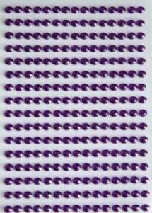 BREWIS Dżety samoprzylepne fioletowe 6mm 140szt