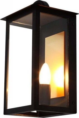 Kinkiet V-TAC Kinkiet Ścienny V-TAC E14 Czarny Klasyczny IP65 VT-1190