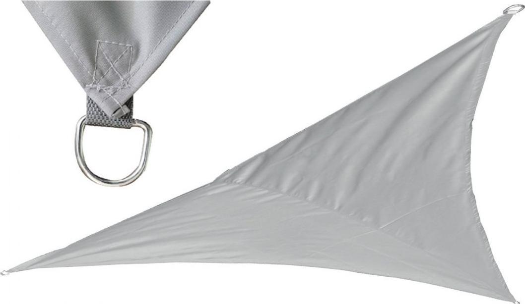Saska Garden Żagiel przeciwsłoneczny ogrodowy trójkątny 4x4x3m szary