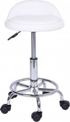 Gmm Group Taboret kosmetyczny fryzjerski LOMO - biały universal