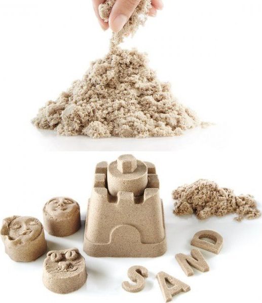 Piasek kinetyczny 1kg w woreczku naturalny beżowy