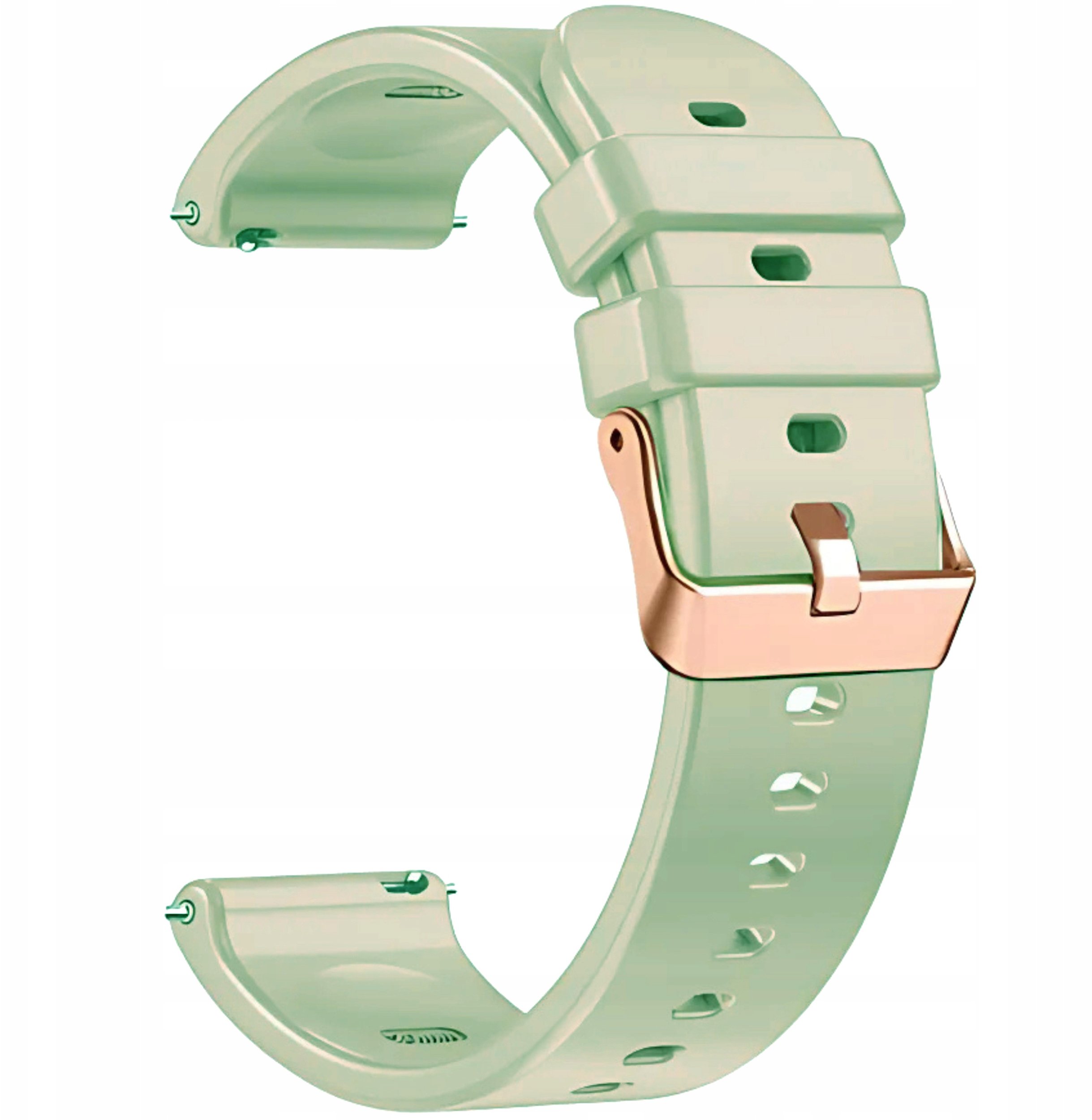 PASEK SILIKONOWY DO SMARTWATCHA ZEGARKA MIĘTOWY PISTACJOWY 20 MM UNIWERSAL