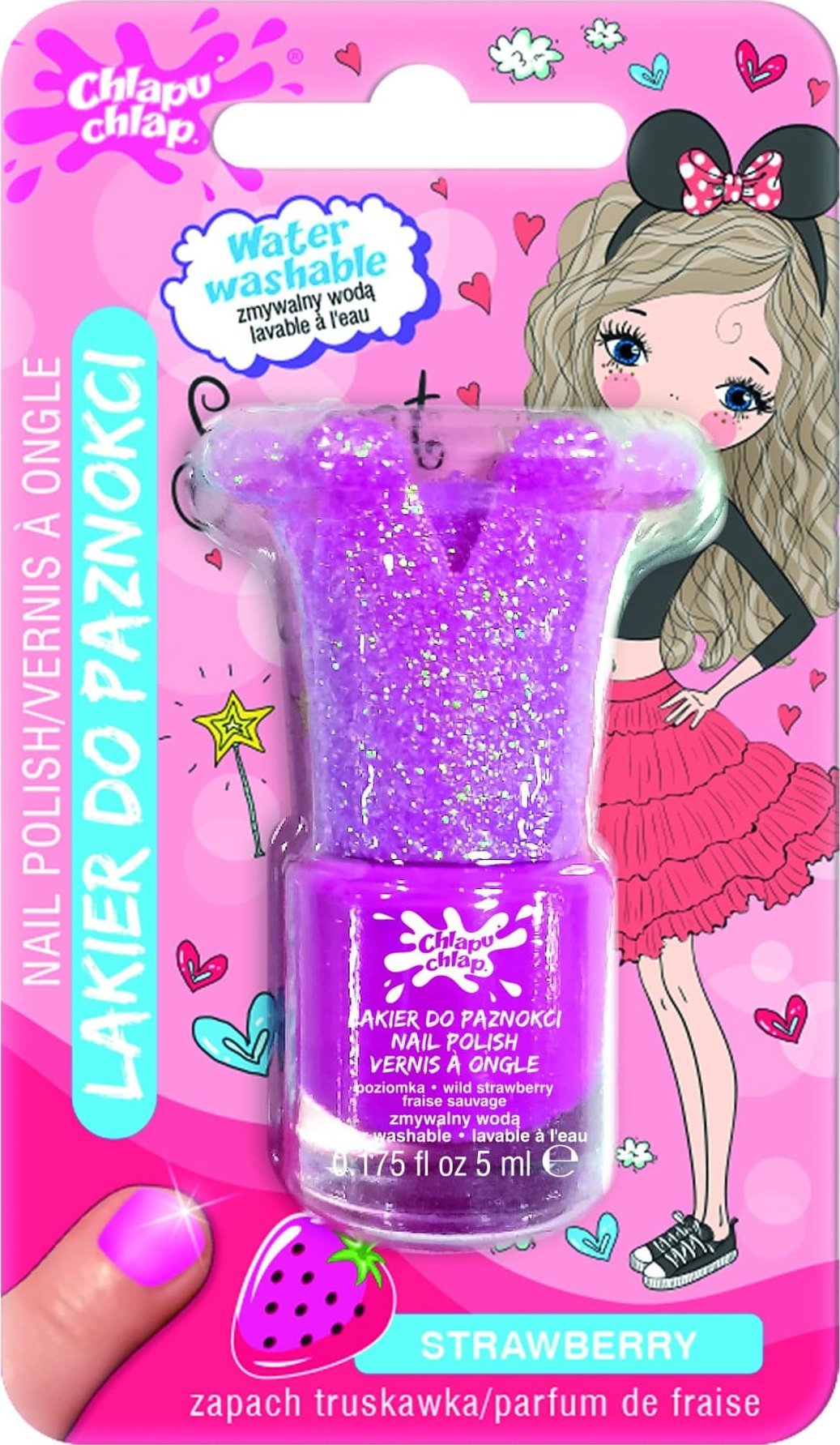 Chlapu Chlap CHLAPU CHLAP LAKIER d/pazn 5ml różowy