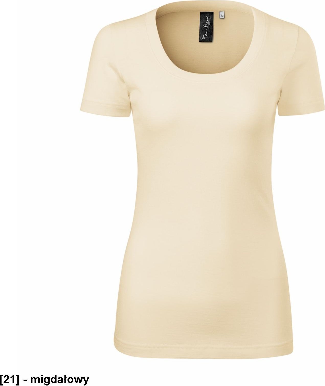 MALFINI Merino Rise 158 - ADLER - Koszulka damska, 190 g/m, 100% merino wełna - migdałowy XS