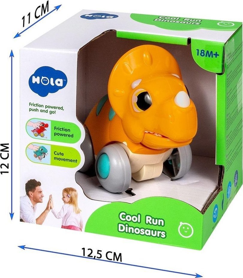 Dinozaur interaktywny z napędem pomarańczowy