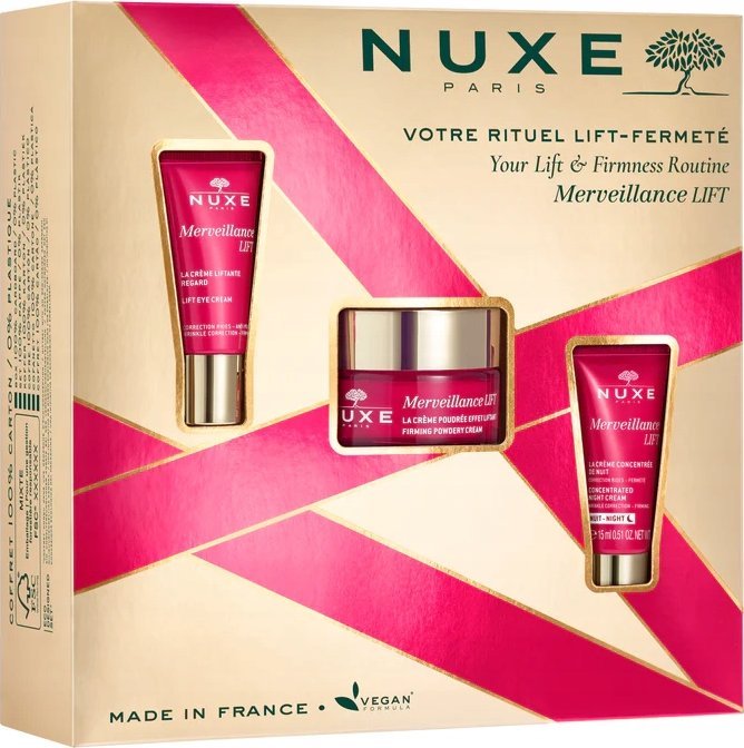 Nuxe Set Nuxe: Merveillance Expert, Lifting, Cream, For Face, 50 ml + Merveillance Lift, Vegan, Lifting, Eye Cream, 15 ml + Merveillance Lift, Vegan,
