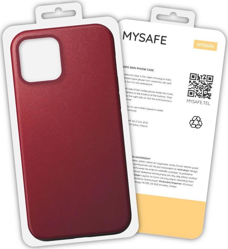 Mysafe MYSAFE ETUI SKIN IPHONE 12 PRO MAX BORDOWY PUDEŁKO