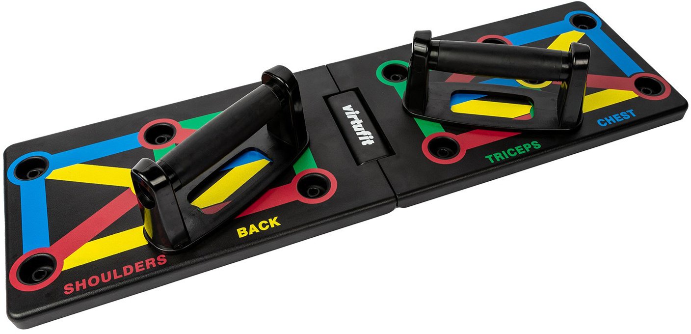 Deska do pompek VirtuFit 12w1 uchwyty treningowe push up 150 kg