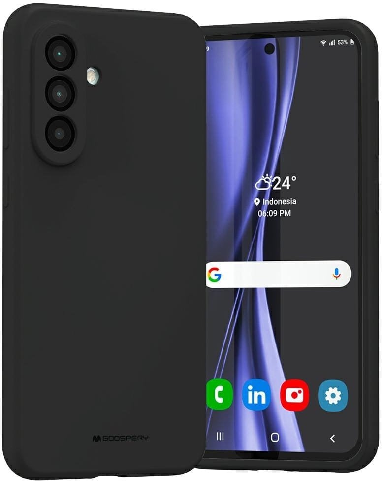 Etui Mercury Silicone do Samsung Galaxy A36 czarny