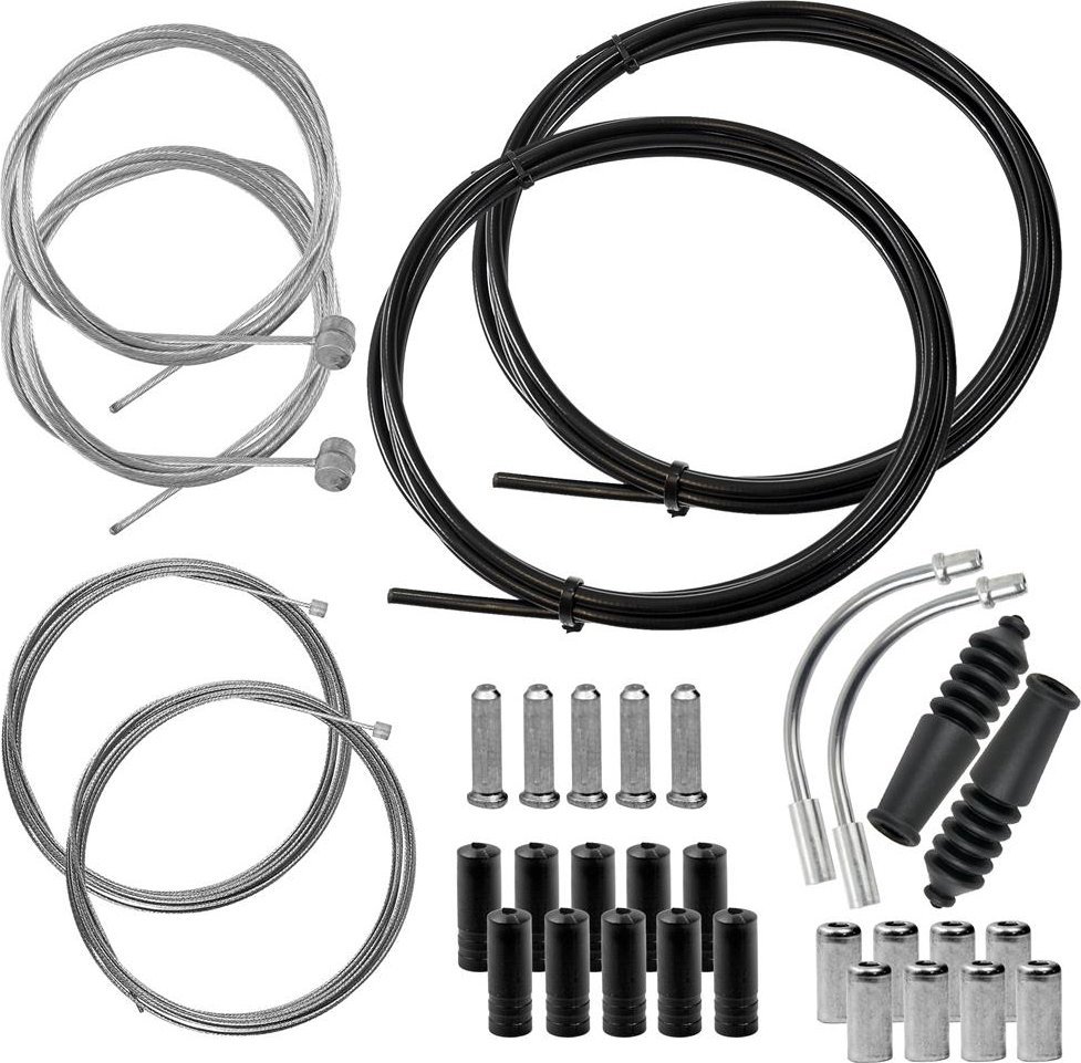 Clarks Zestaw linek i pancerzy przerzutkowych i hamulcowych MTB Clarks & Alhonga