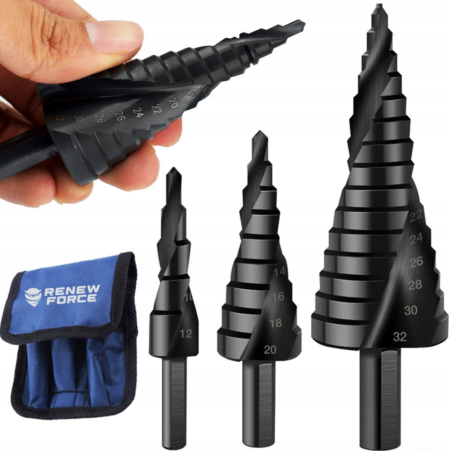 WIERTŁA TYTANOWE CZARNE TIT-DRILL-SET