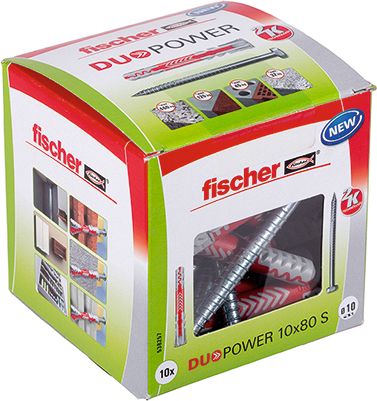 Fischer Kołek uniwersalny z wkrętem krzyżowym 10 x 80mm 10szt. (538257)