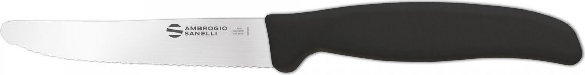 Ambrogio Sanelli Pikutek nóż ząbkowany Ambrogio Sanelli Supra 11 cm czarny