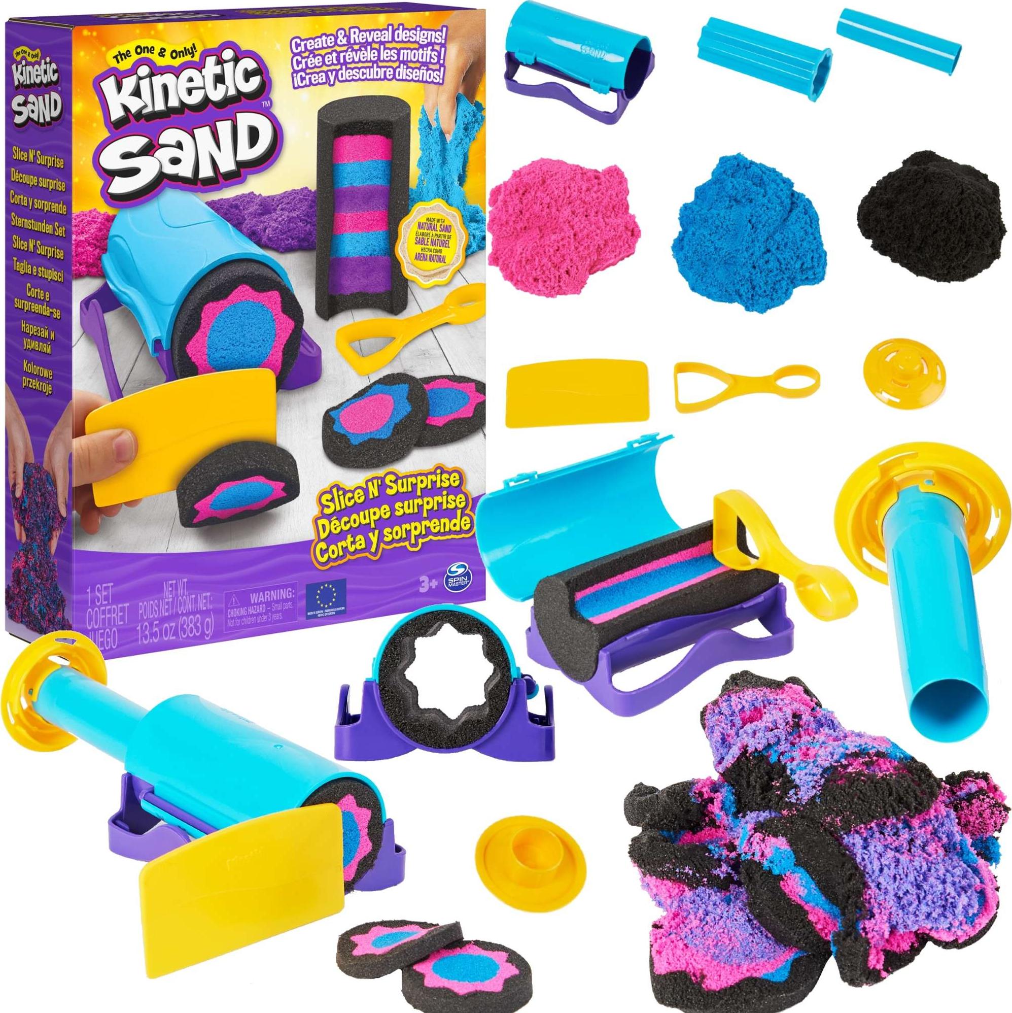 Spin Master Kinetic Sand Piasek kinetyczny Zaskakujace efekty. Zestaw z akcesoriami 6063482
