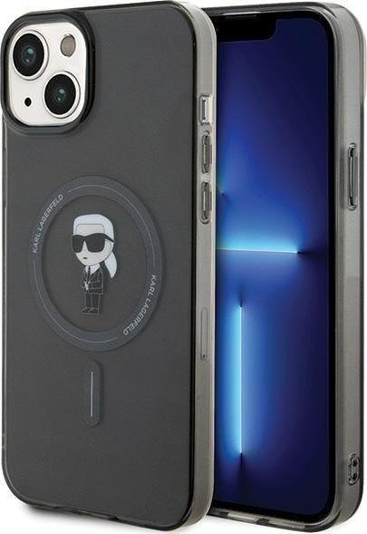 Karl Lagerfeld Karl Lagerfeld KLHMP15MHFCKNOK iPhone 15 Plus 6.7" czarny/black hardcase IML Ikonik MagSafe