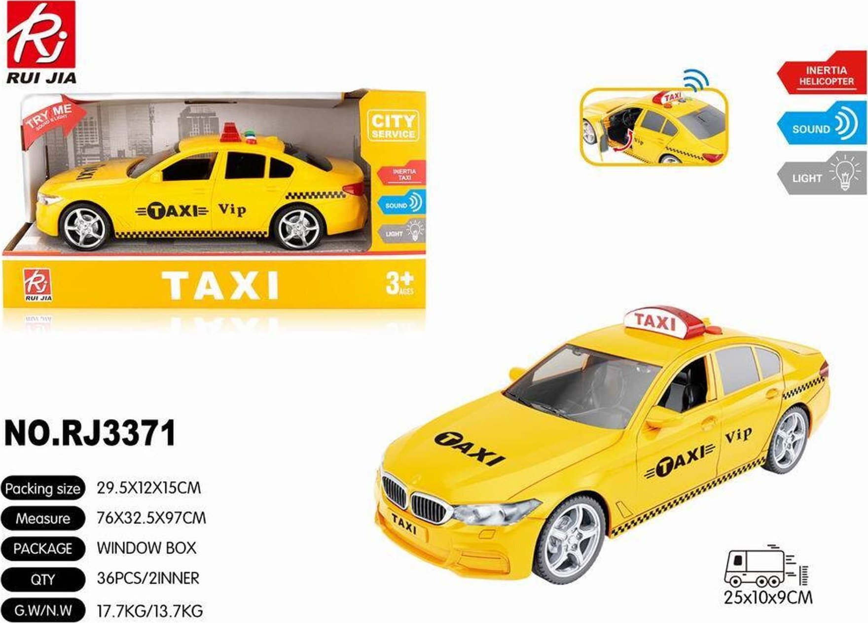 HP Samochód taksówka RJ3371