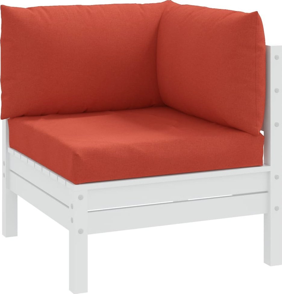 vidaXL vidaXL Poduszki na sofę z palet, 3 szt., czerwony melanż, tkanina