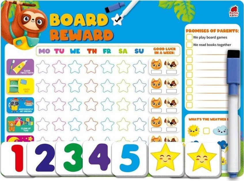 Tablica motywacyjna magnetyczna z markerem