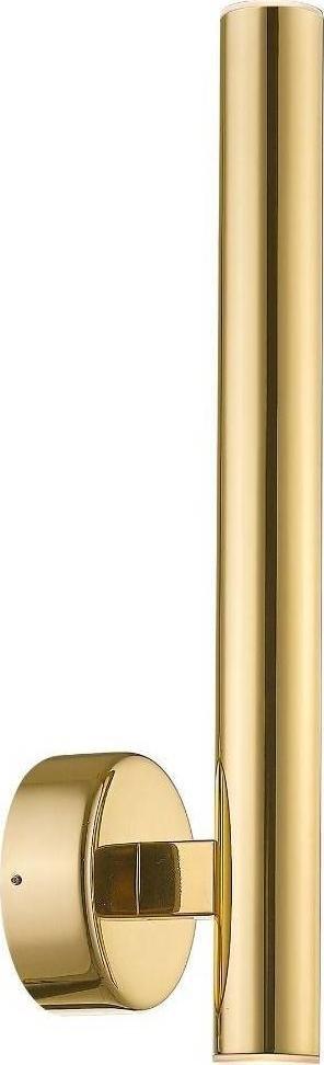 Kinkiet Zumaline Minimalistyczna LAMPA ścienna LOYA W0461-02B-K4K4 Zumaline metalowa tuba LED 5W 3000K kinkiet złoty połysk