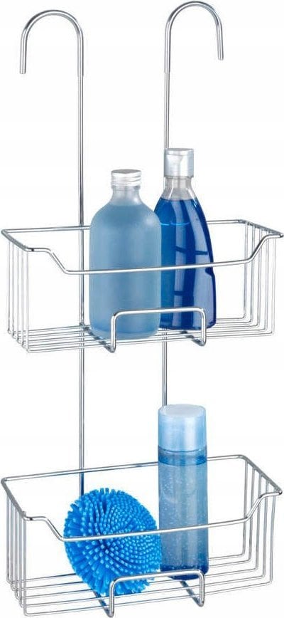 Wenko Półka pod prysznic MILO, dwupoziomowa, metalowa, WENKO