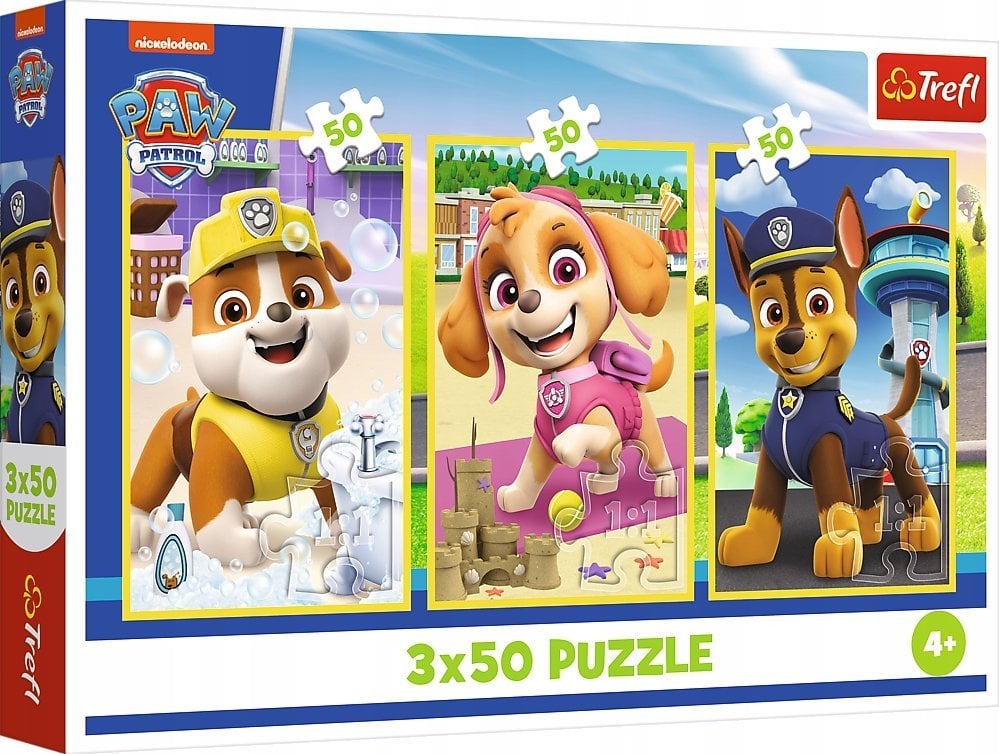 PUZZLE 3x50 Nasze pieski /Psi Patrol 34878
