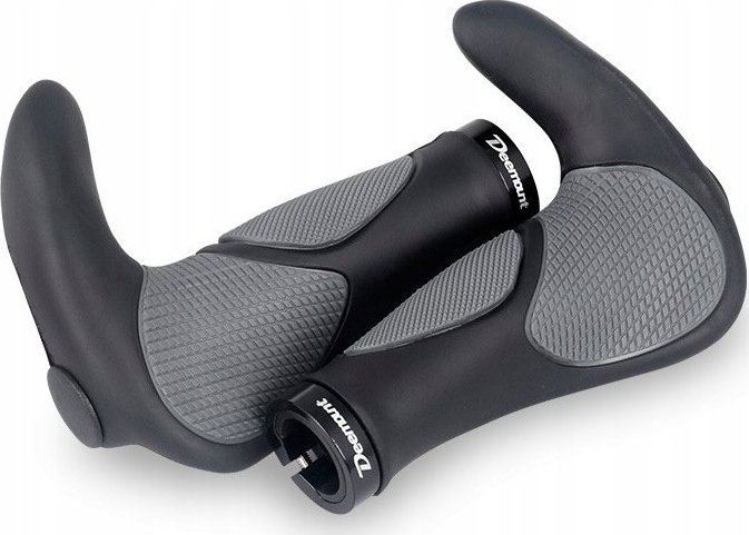 Korbi CHWYTY ROWEROWE ERGONOMICZNE GRIPY ROGI CZARNE