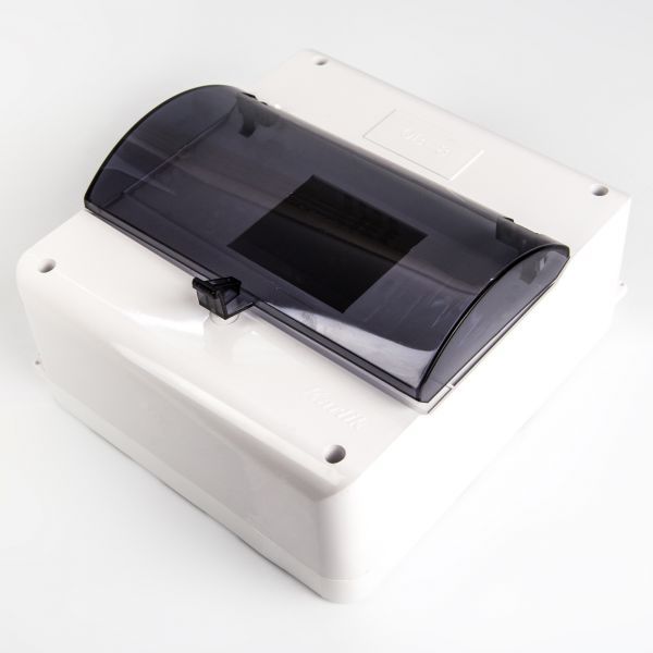 Karlik Rozdzielnica niskonapięciowa 8 modułowa z zerem i klapką biała (OB-8ZZK)