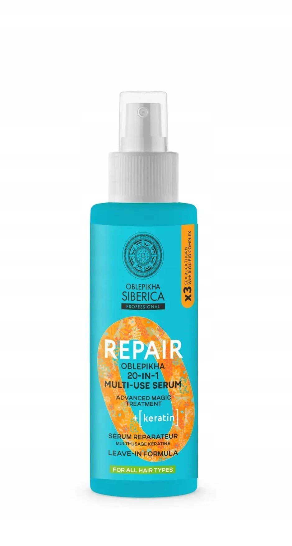 SIBERICA PROFESSIONAL_Oblepikha Repair 20in1 Multi-Use Serum serum regenerujące do włosów 20w1 200ml