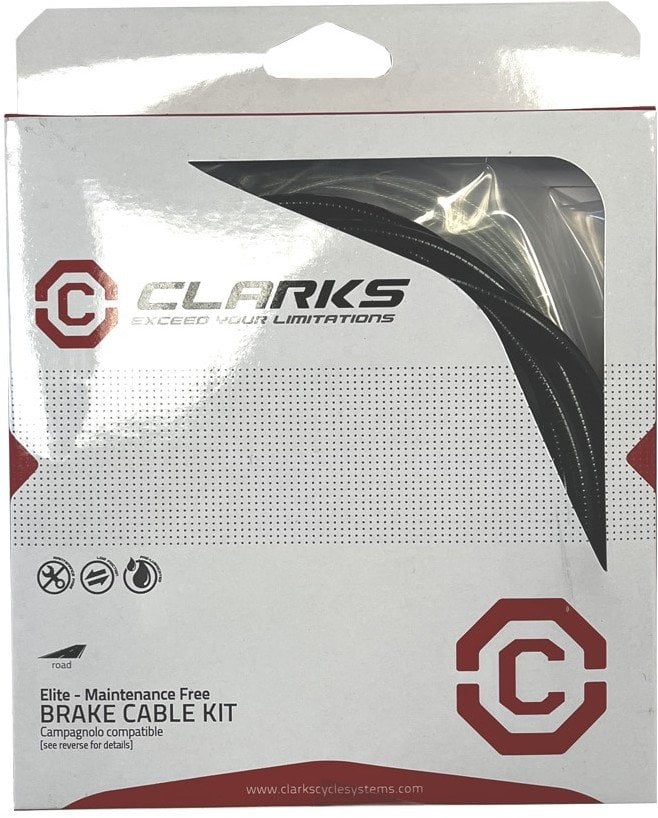 Clarks Zestaw linki hamulcowej z pancerzem CLARKS, Galwanizowana, Pre-Lubricated, Szosa