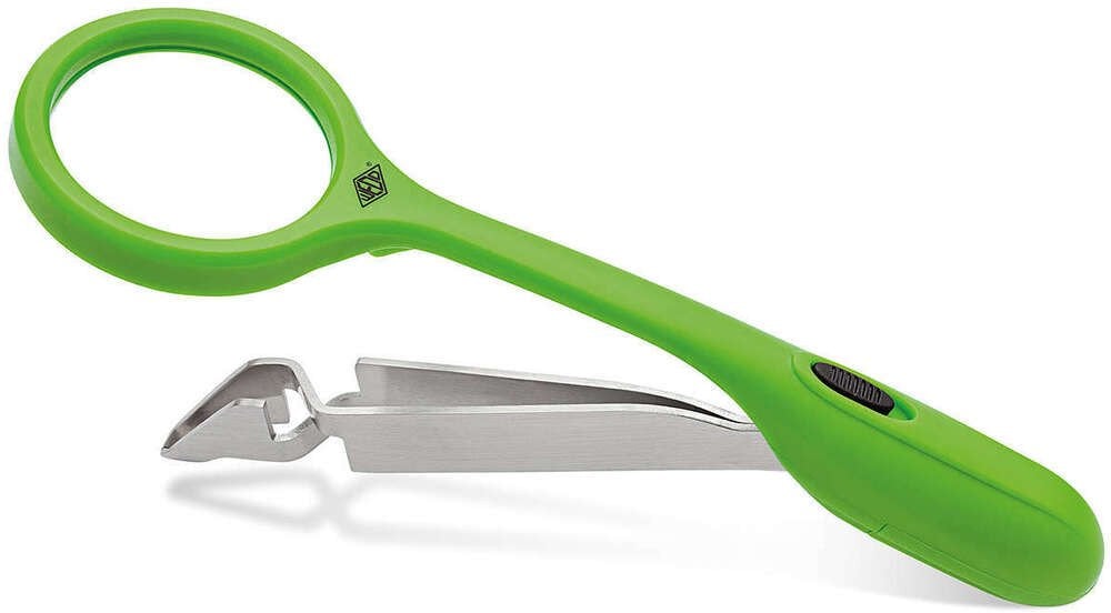 WEDO Zeckenzange Quickex gn mit Lupe und LED