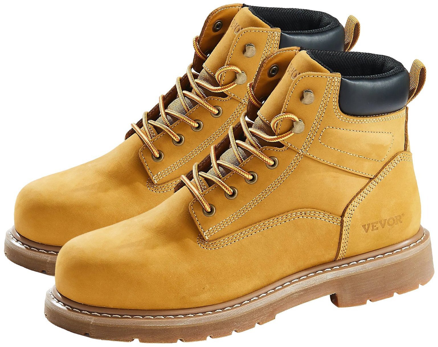 Buty Robocze Ochronne Męskie Trzewiki BHP Skóra Wodoodporne Antypoślizgowe 42