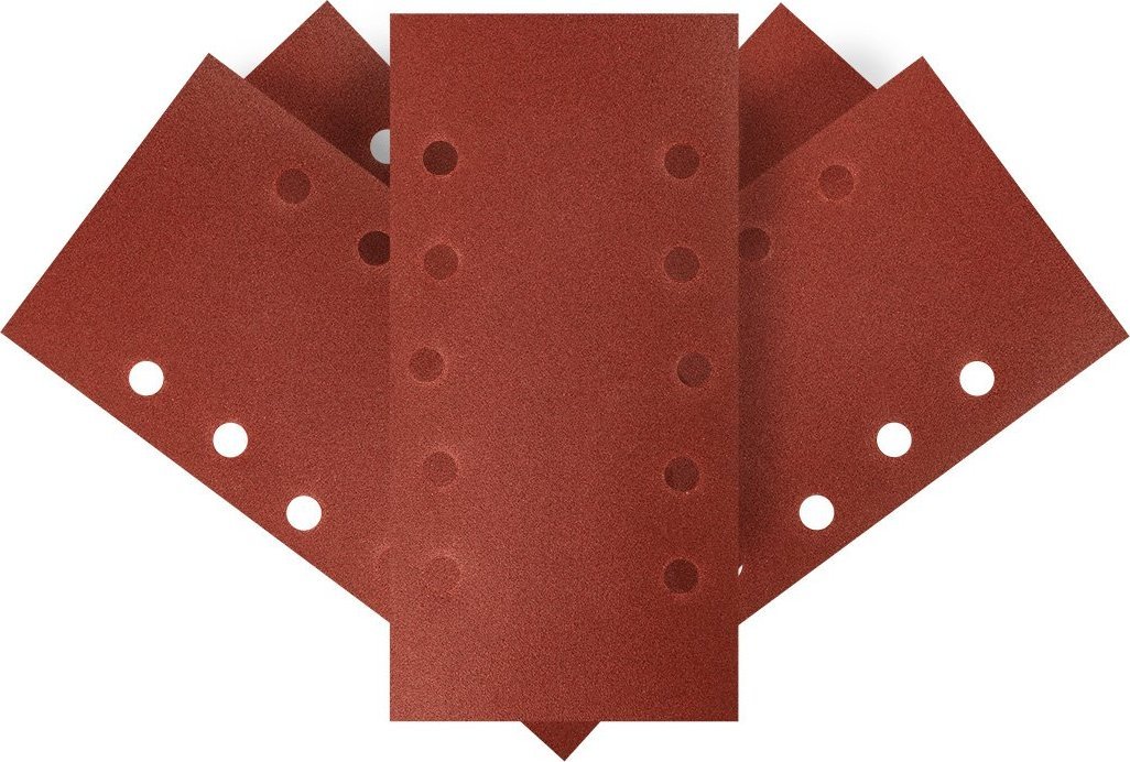 Graphite Papier ścierny na rzep 115 x 230 mm, K180, 5 szt., z otworami