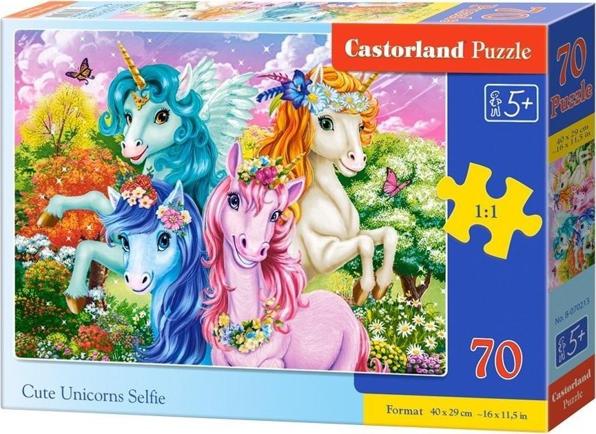 Puzzle 70 Cute Unicorns Selfie CASTOR
