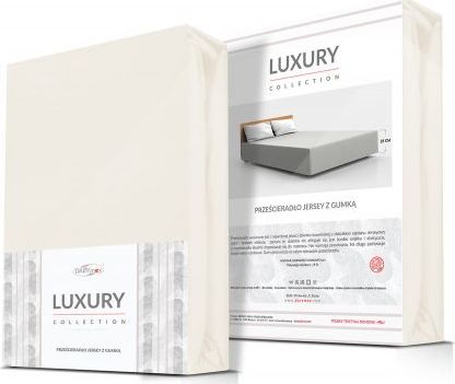 Darymex Prześcieradło jersey elastan z gumką ECRU/EKOLOGIA/180x200x30