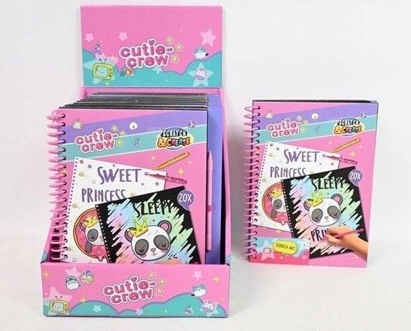 Kidea CUTIE CREW zdrapywanka ScratchBook CC60352 17450