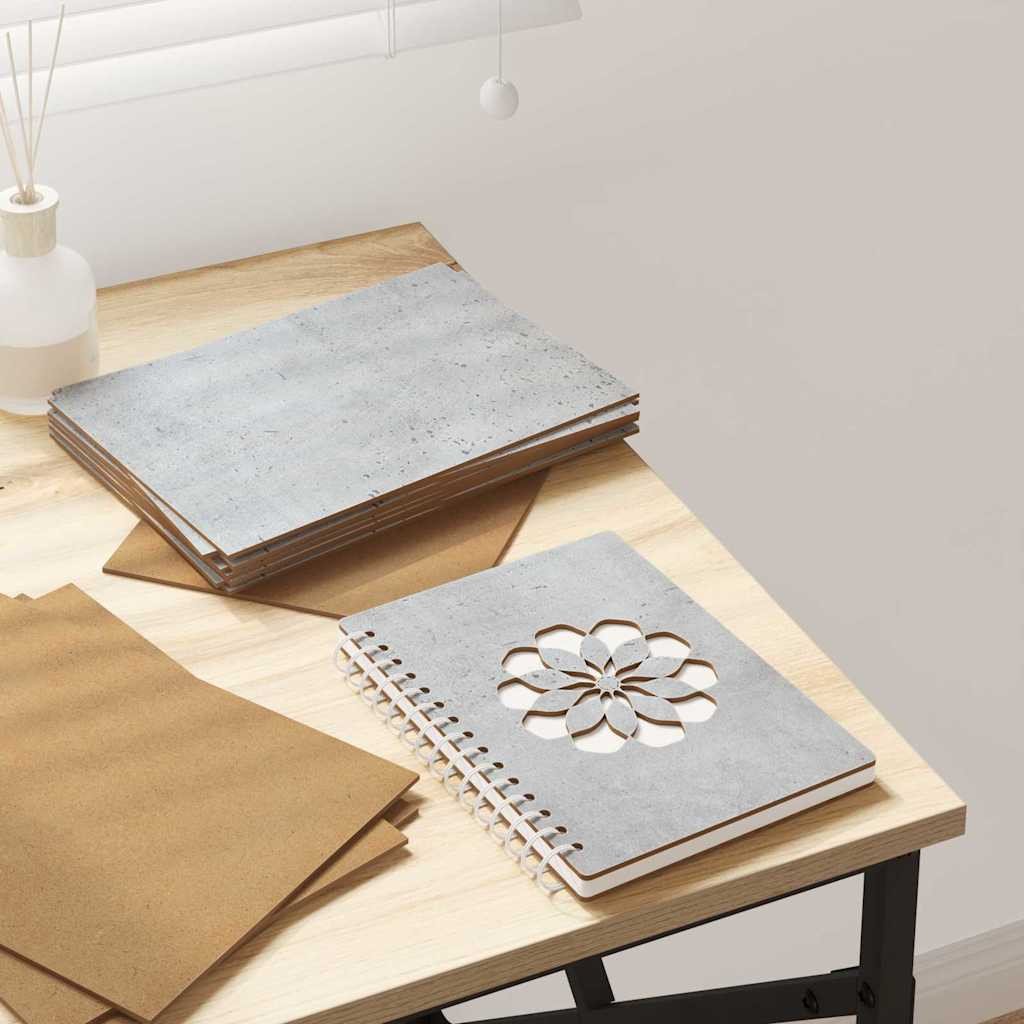 vidaXL Panele dekoracyjne 150 pcs Betonowy szary 21 x 30 x 0.3 cm