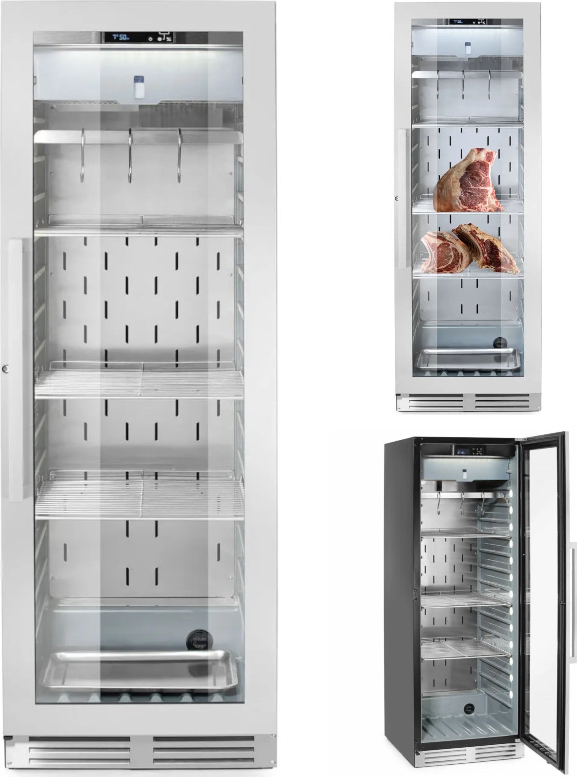 Hendi Szafa do sezonowania dojrzewania mięsa 352 l 170 W 695x760x1720 mm Szafa do sezonowania dojrzewania mięsa 352 l 170 W 695x760x1720 mm