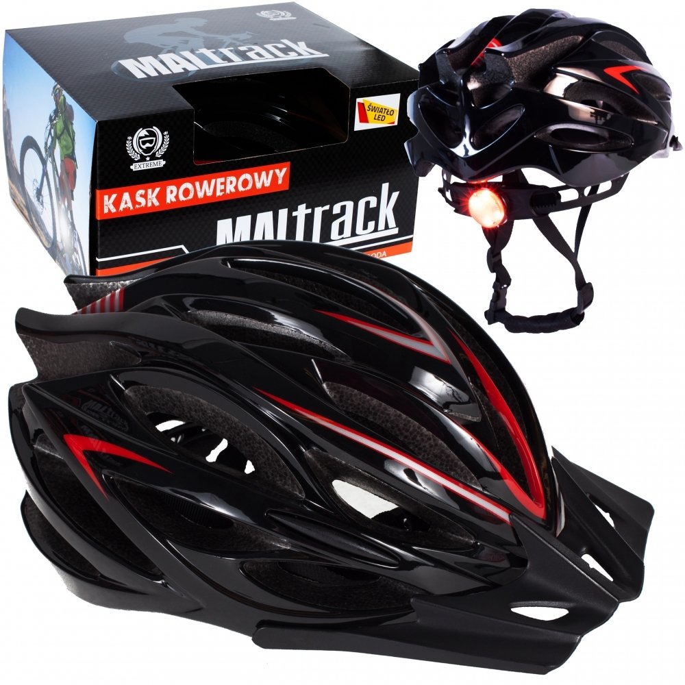 Kask rowerowy Charger ze światłem rozm 55-59 cm