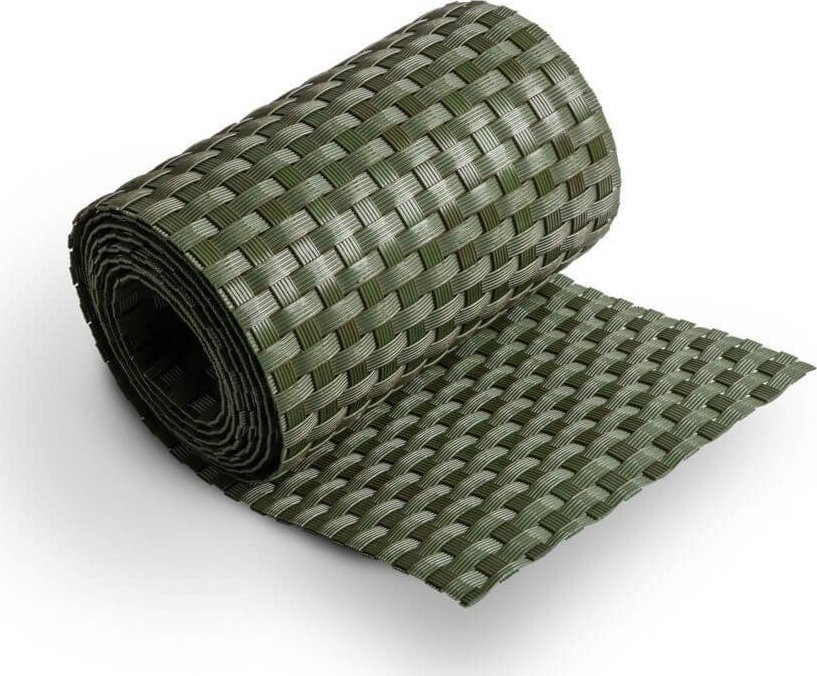 TechnoRattan Taśma Ogrodzeniowa - panelowa z TECHNORATTANU 19cm x 2,55m RD12