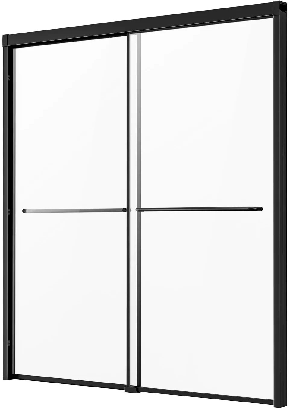 Drzwi prysznicowe 150-180 cm półbezkrawędziowe przesuwne 60 cm wannowe