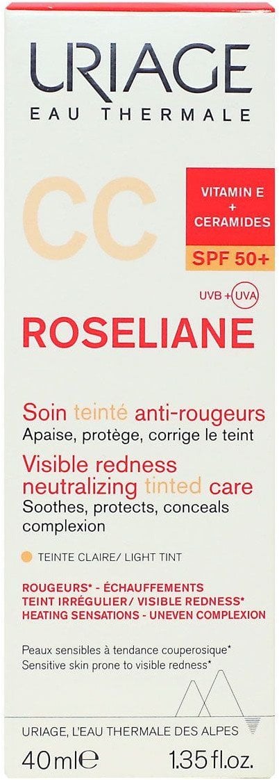 URIAGE_Roseliane krem CC do cery naczynkowej SPF50 40ml