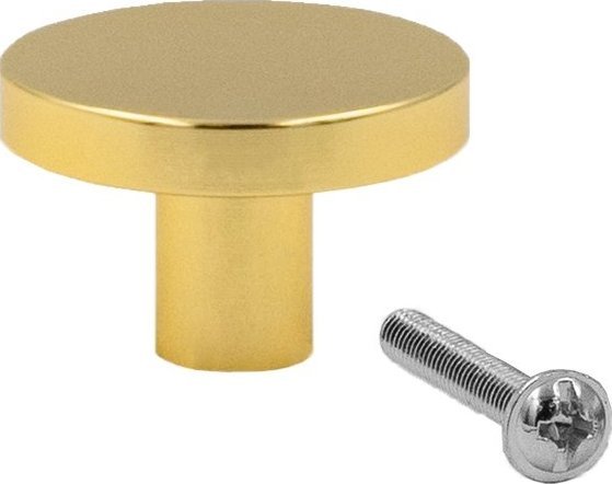 Szchara UCHWYT MEBLOWY ZŁOTY GAŁKA DO MEBLI POŁYSK 30 MM